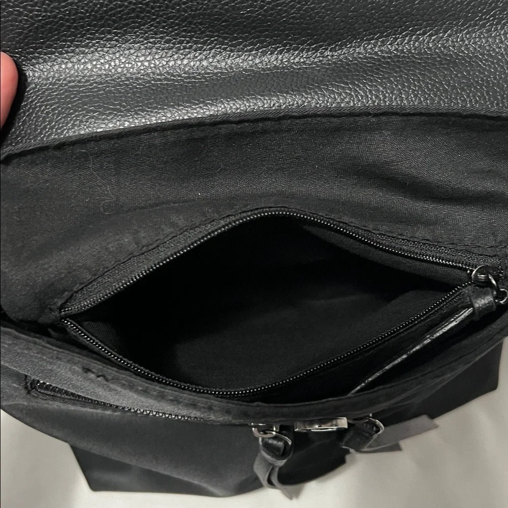 Botkier Black Vinyl Trigger Backpack
